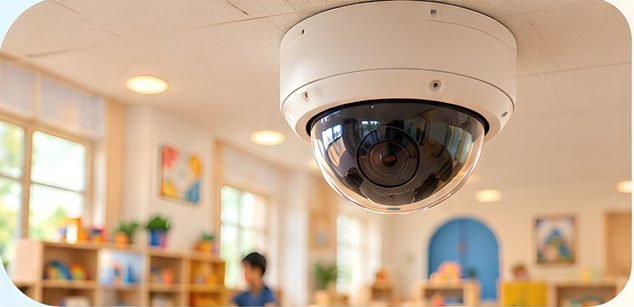 CCTV camera in a classroom